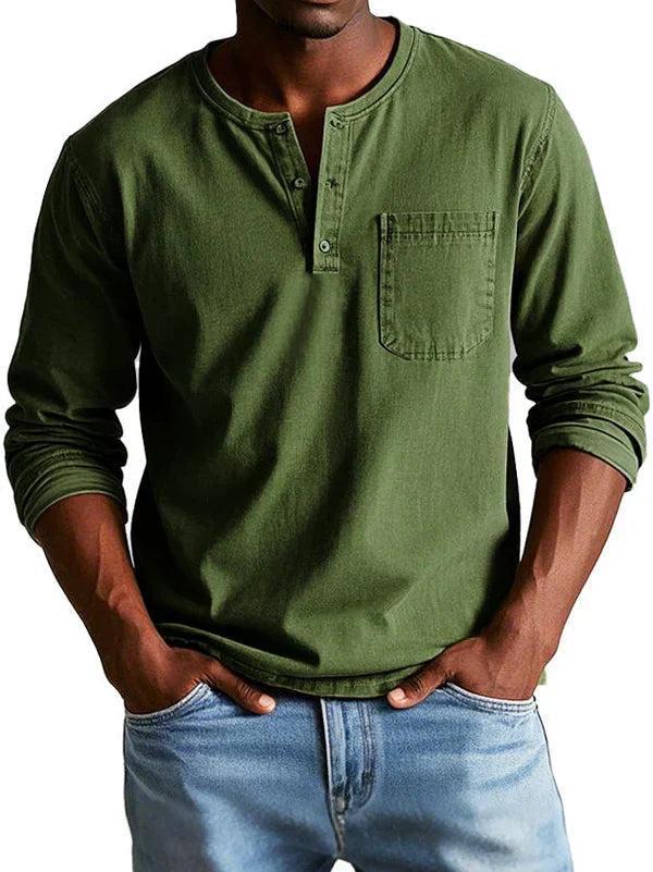 Vauje | Camicia Henley a maniche lunghe
