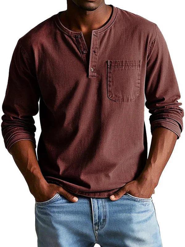 Vauje | Camicia Henley a maniche lunghe