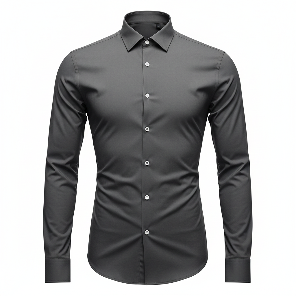 Vauje | Camicia elasticizzata slim fit con finitura antirughe