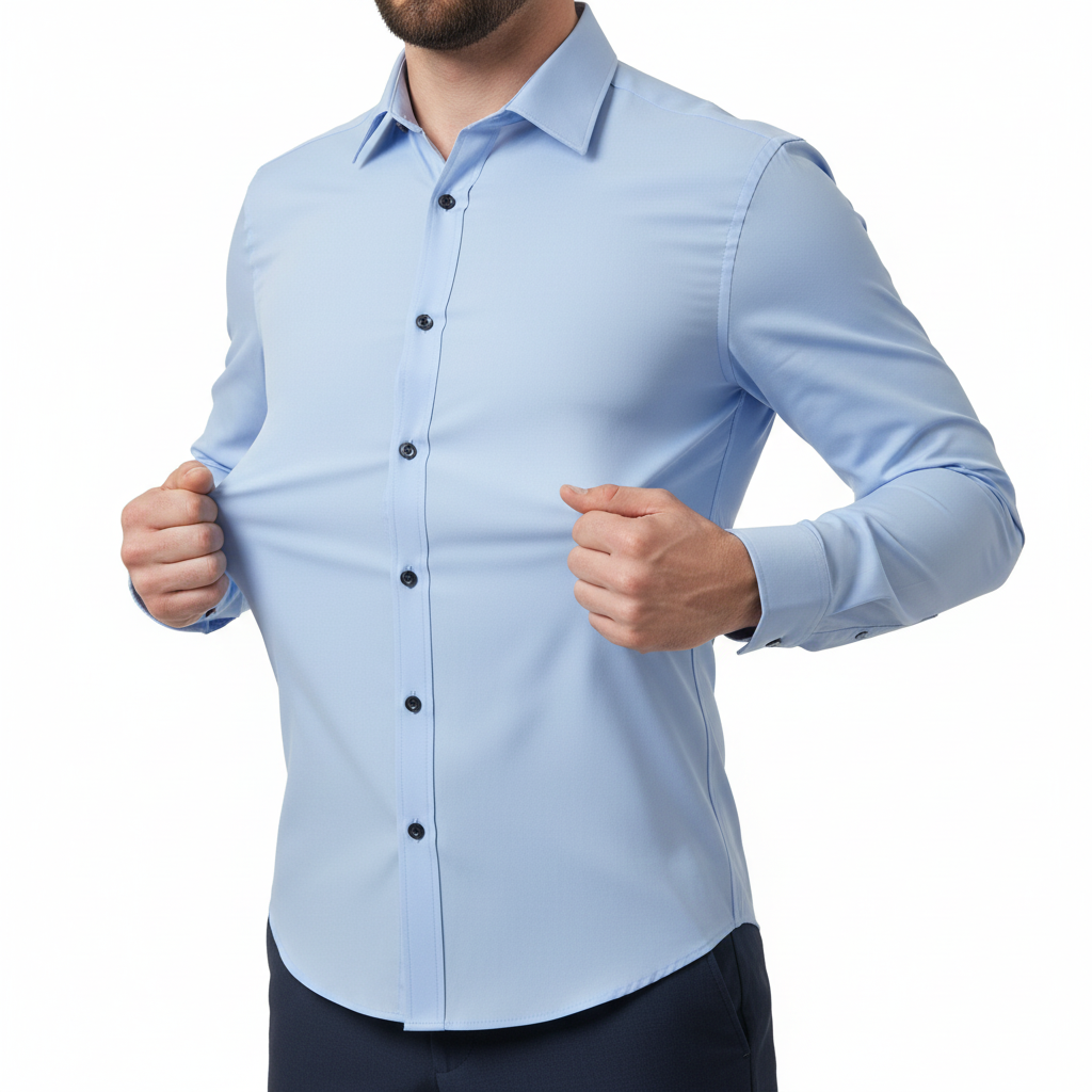 Vauje | Camicia elasticizzata slim fit con finitura antirughe