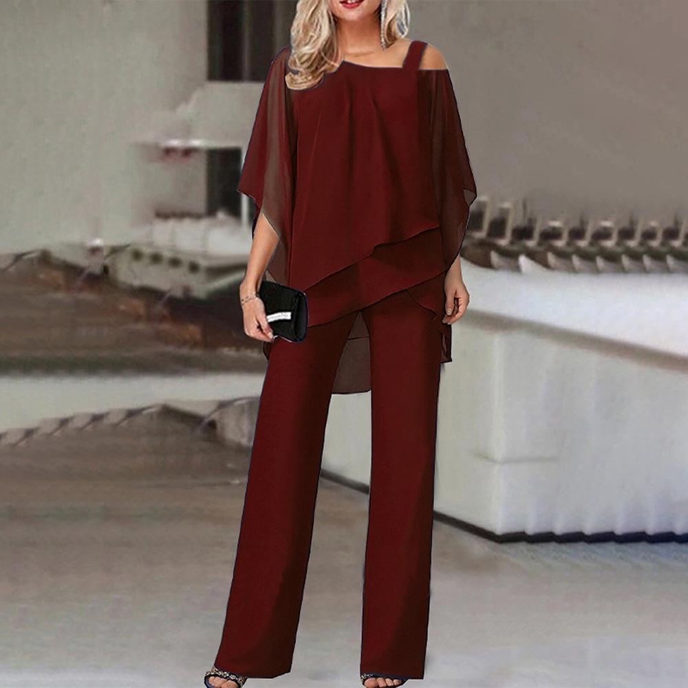 Vauje | Completo due pezzi composto da blusa a spalle scoperte e pantaloni