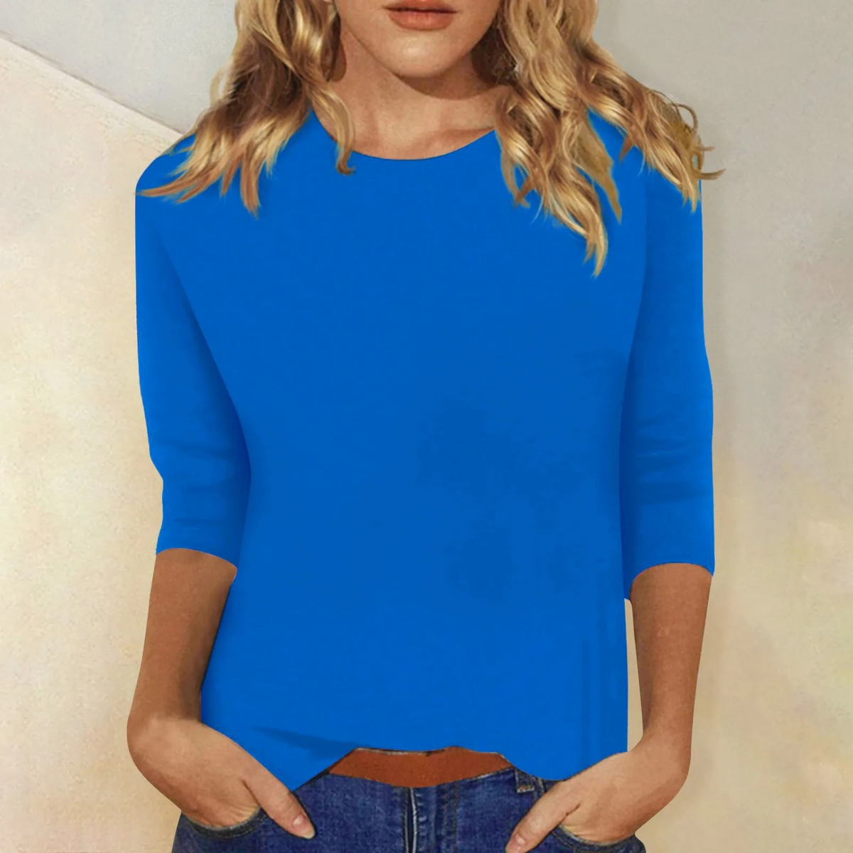 Vauje | Elegante camicia con scollo rotondo
