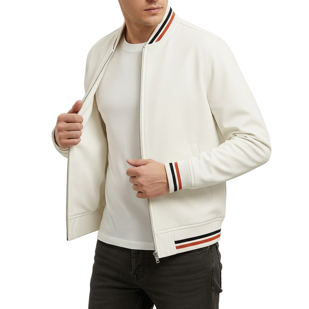Vauje | Leggera giacca con costine e chiusura zip