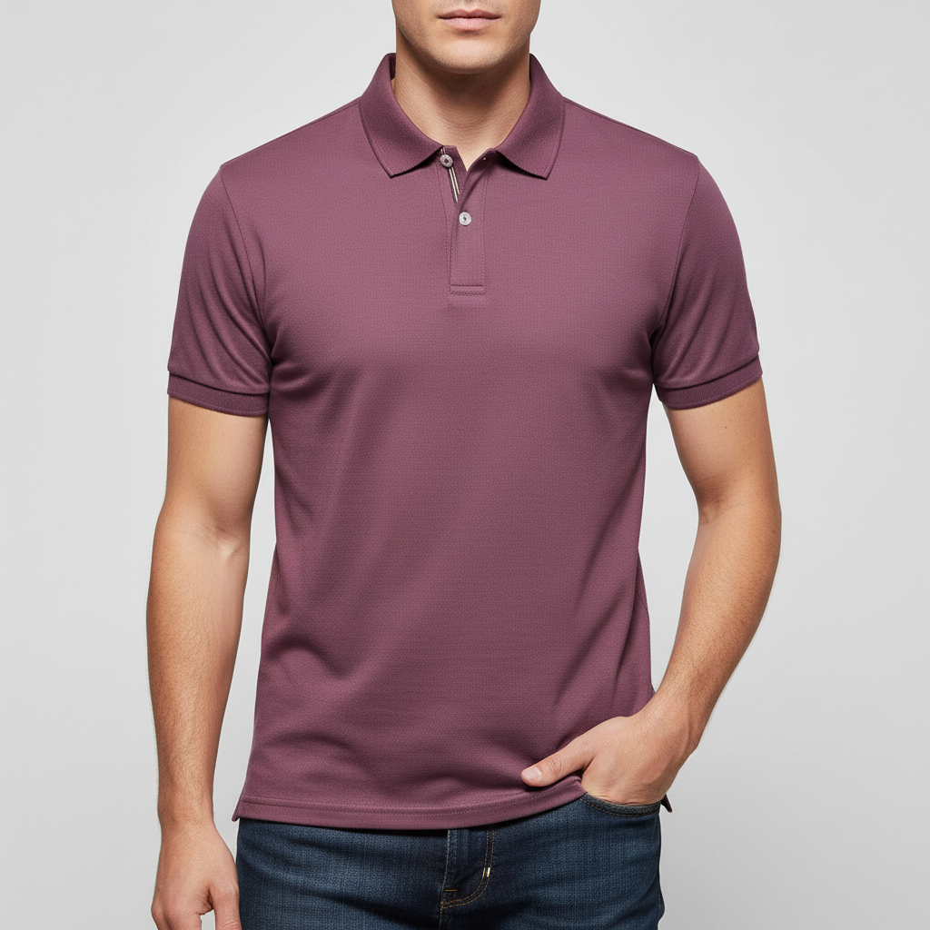 Vauje | Polo elegante vestibilità slim con colletto a righe