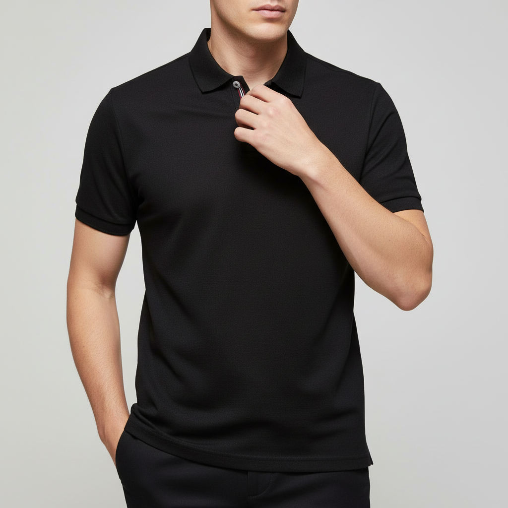 Vauje | Polo elegante vestibilità slim con colletto a righe