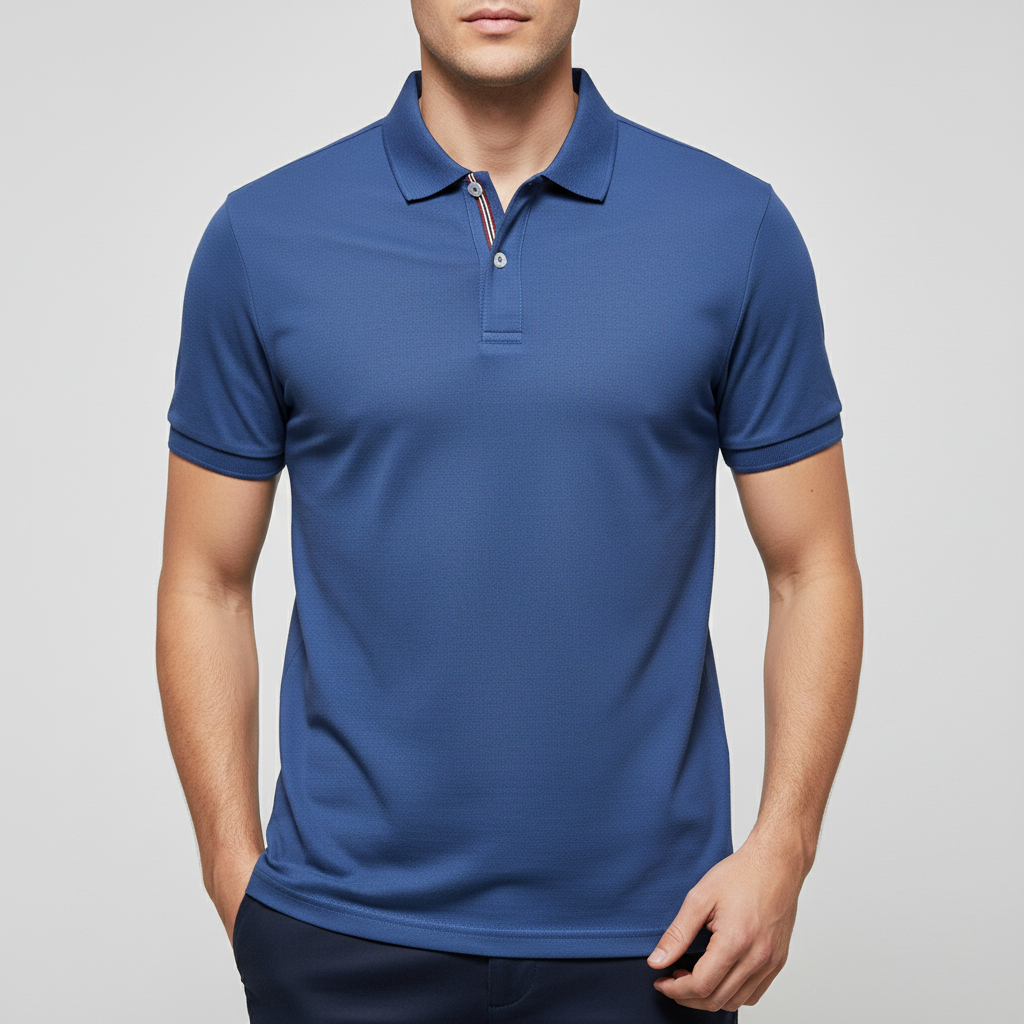 Vauje | Polo elegante vestibilità slim con colletto a righe
