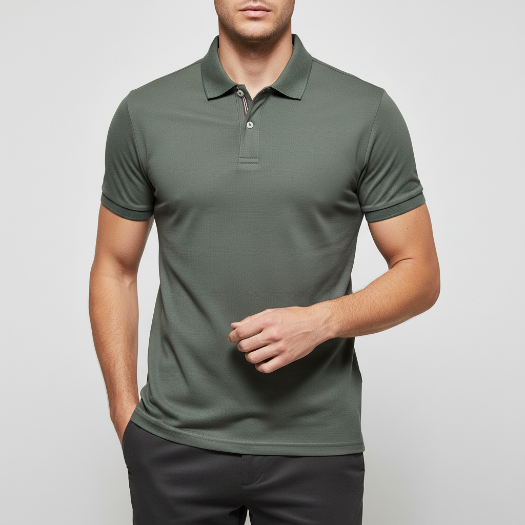 Vauje | Polo elegante vestibilità slim con colletto a righe