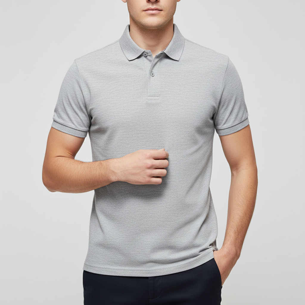 Vauje | Polo elegante vestibilità slim con colletto a righe