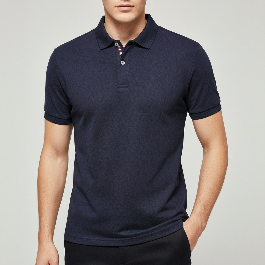 Vauje | Polo elegante vestibilità slim con colletto a righe
