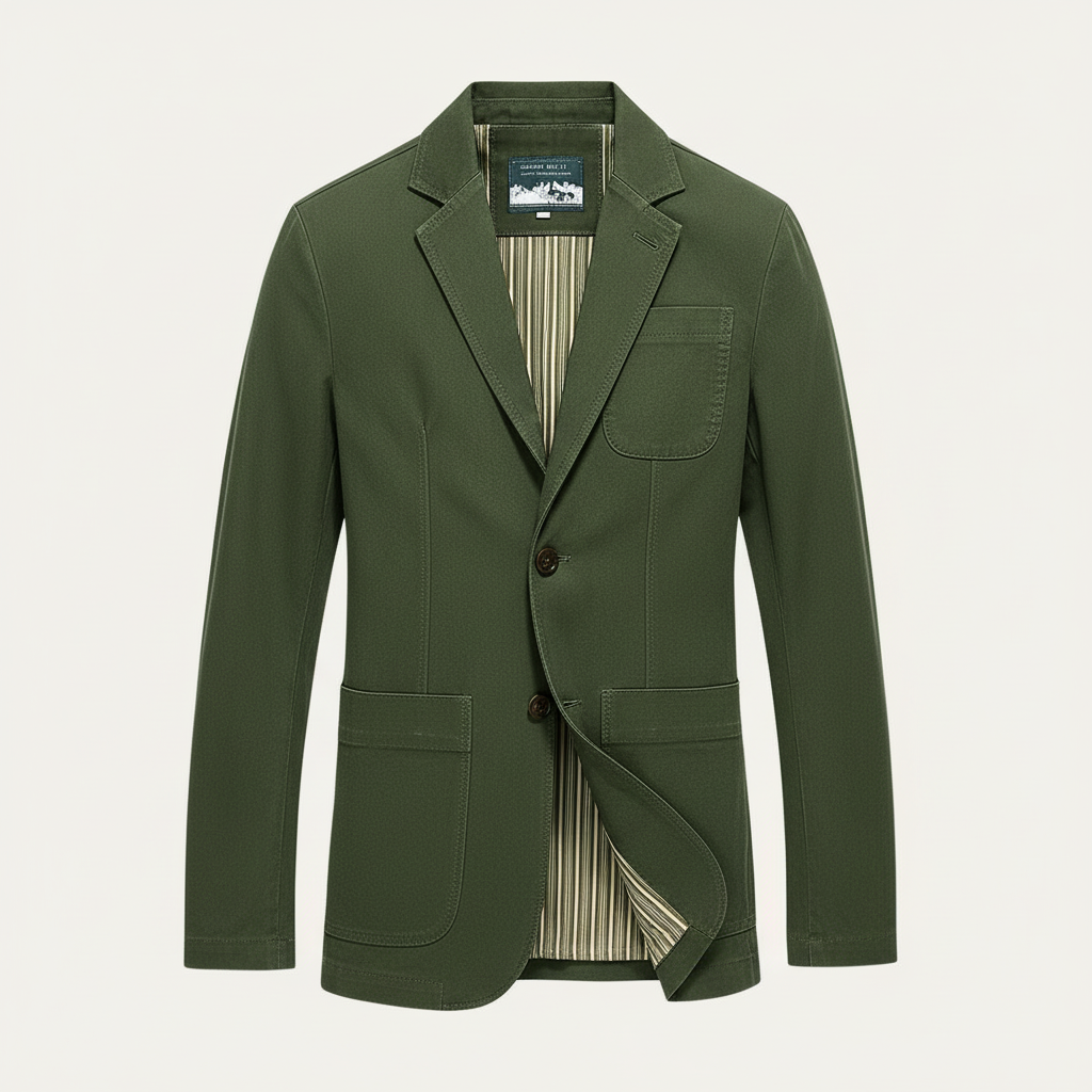 Vauje | Vestibilità slim cotone giacca a vento stile blazer