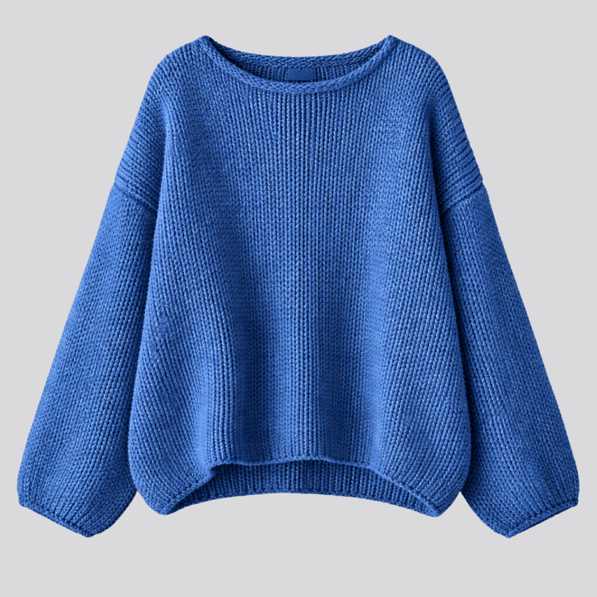Maglione oversize da donna in misto lana con scollo a barchetta, caldo e morbido per l'inverno - view 7
