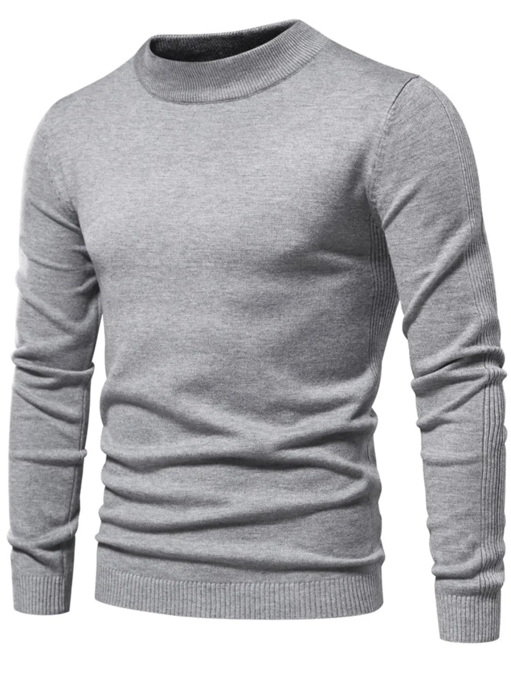 Maglione uomo a collo alto in maglia, elegante e caldo per autunno e inverno - foto 18