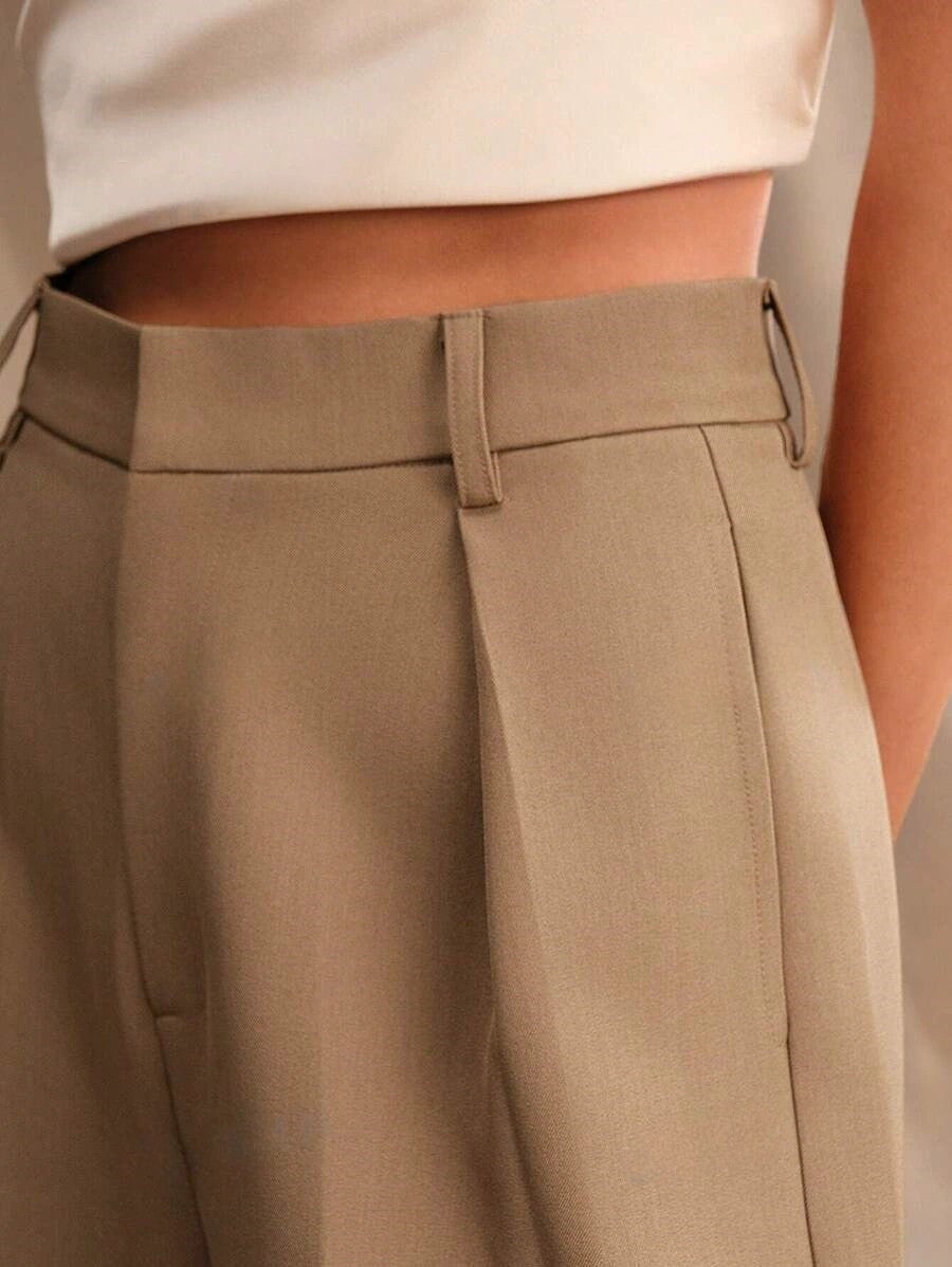 Pantaloni palazzo donna a vita alta, sartoriali ed eleganti, per ufficio e cerimonia - view 16