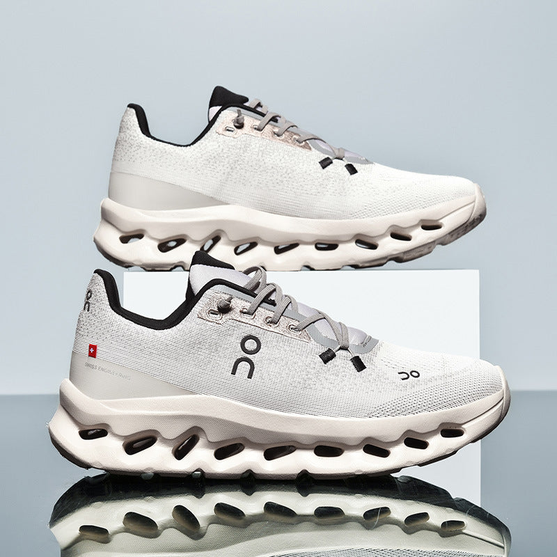 Scarpe da running unisex, sneakers sportive leggere in tessuto per allenamento e palestra - Grigio