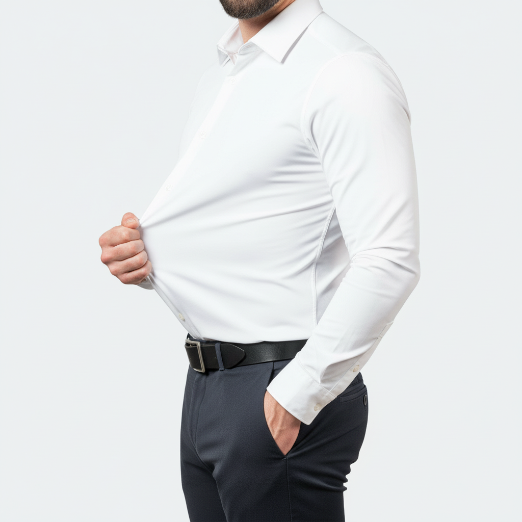 Vauje | Camicia elasticizzata slim fit con finitura antirughe