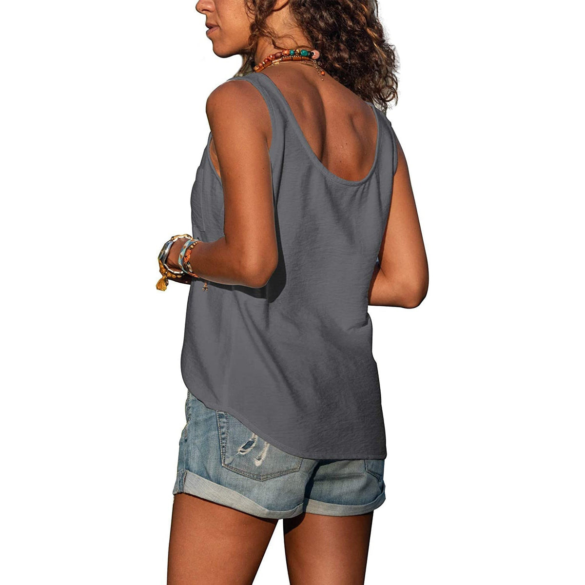 Vauje | Canotta slim fit in stile Ibiza