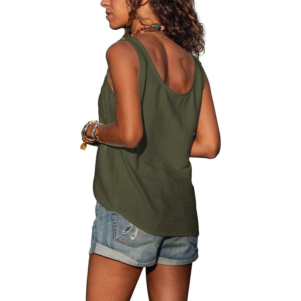 Vauje | Canotta slim fit in stile Ibiza
