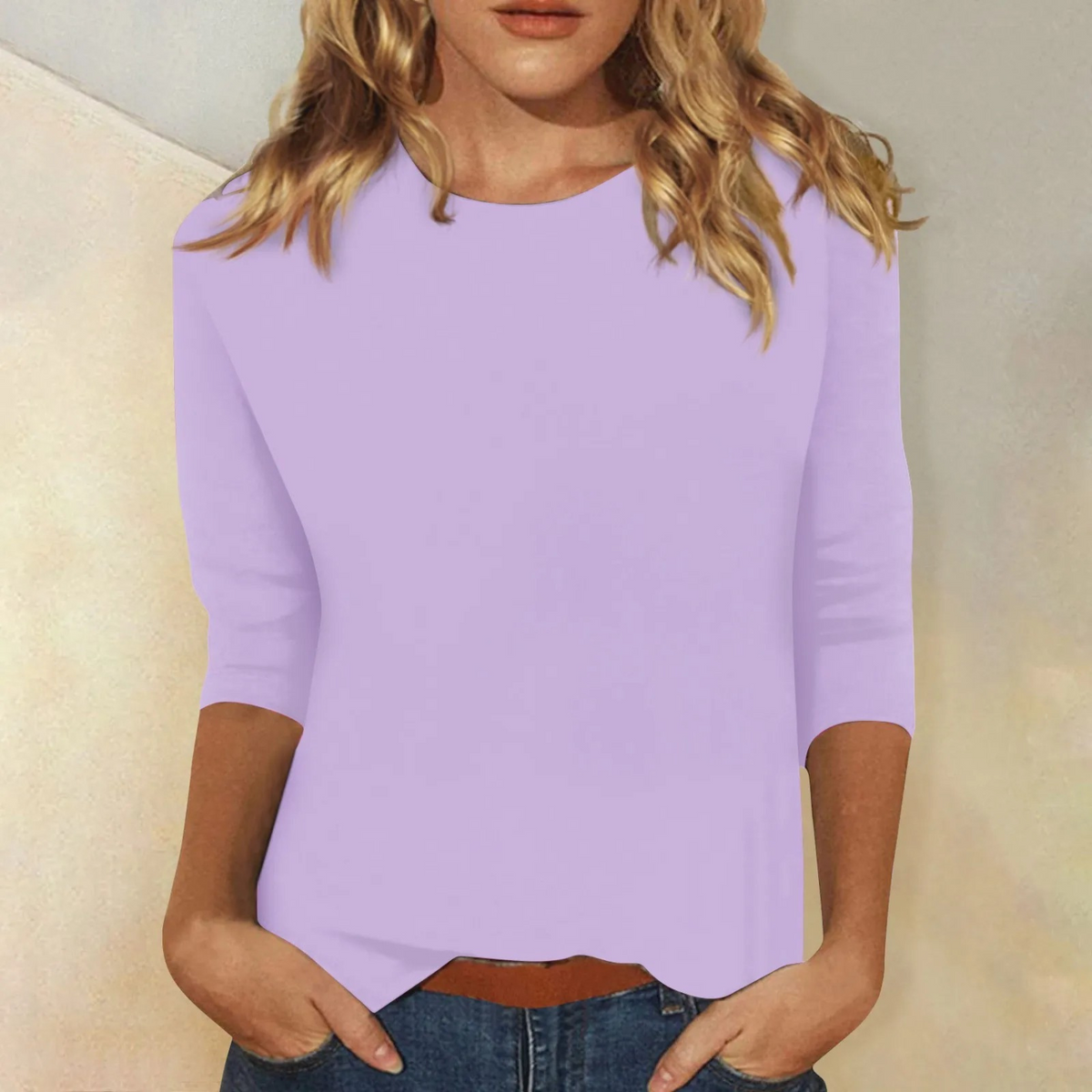 Vauje | Elegante camicia con scollo rotondo