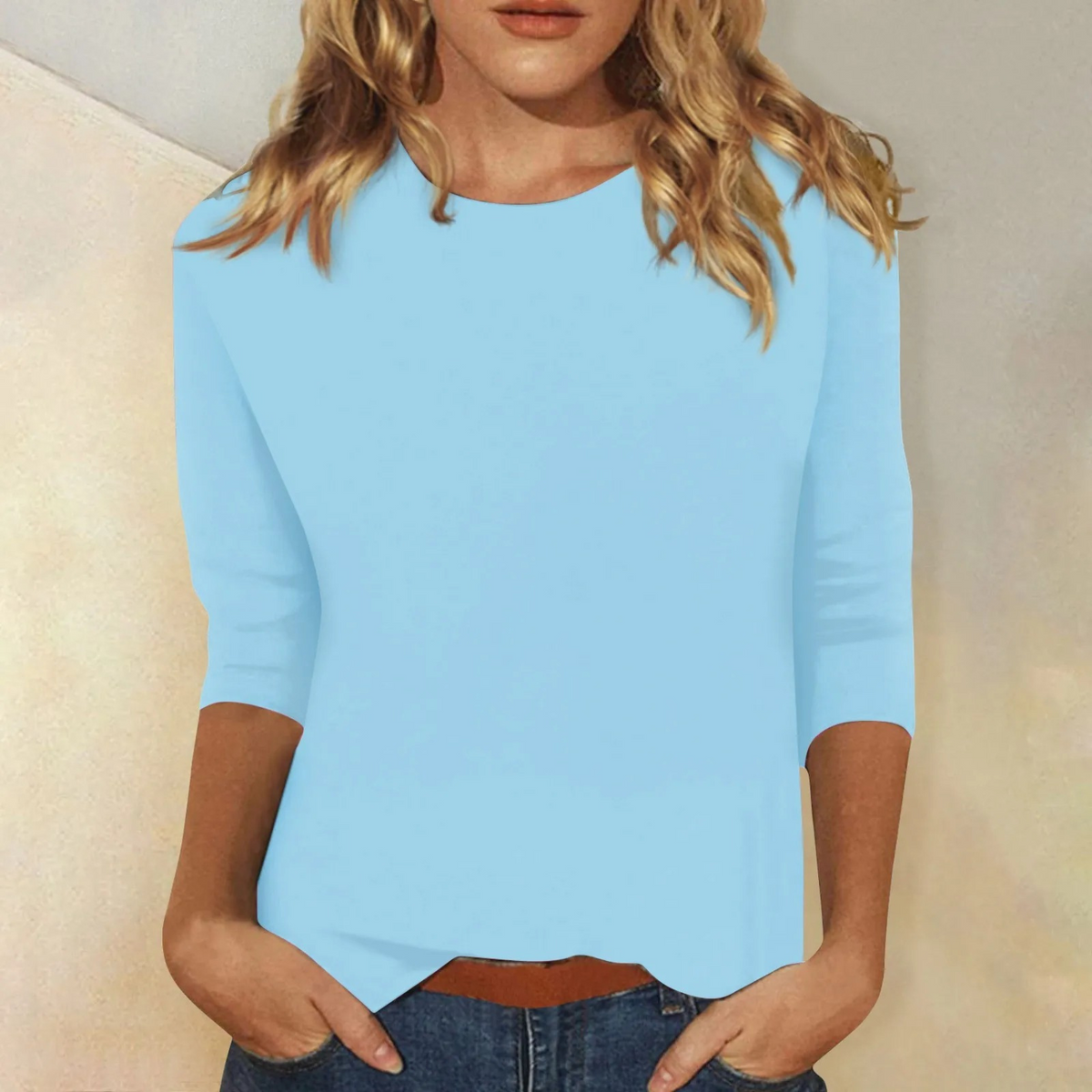 Vauje | Elegante camicia con scollo rotondo