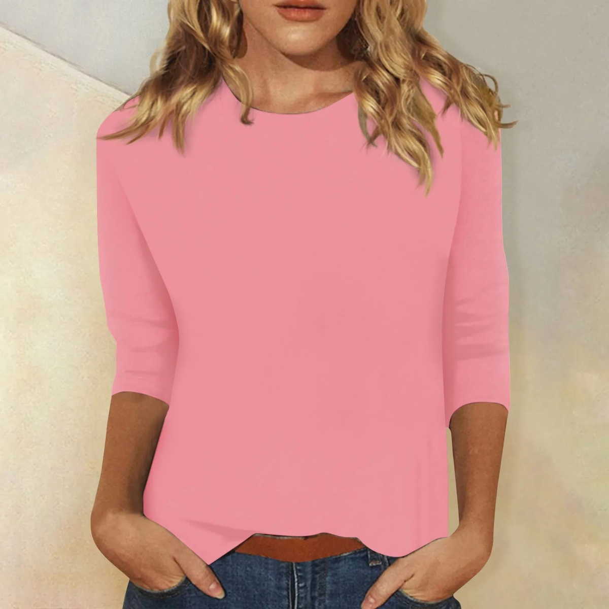 Vauje | Elegante camicia con scollo rotondo