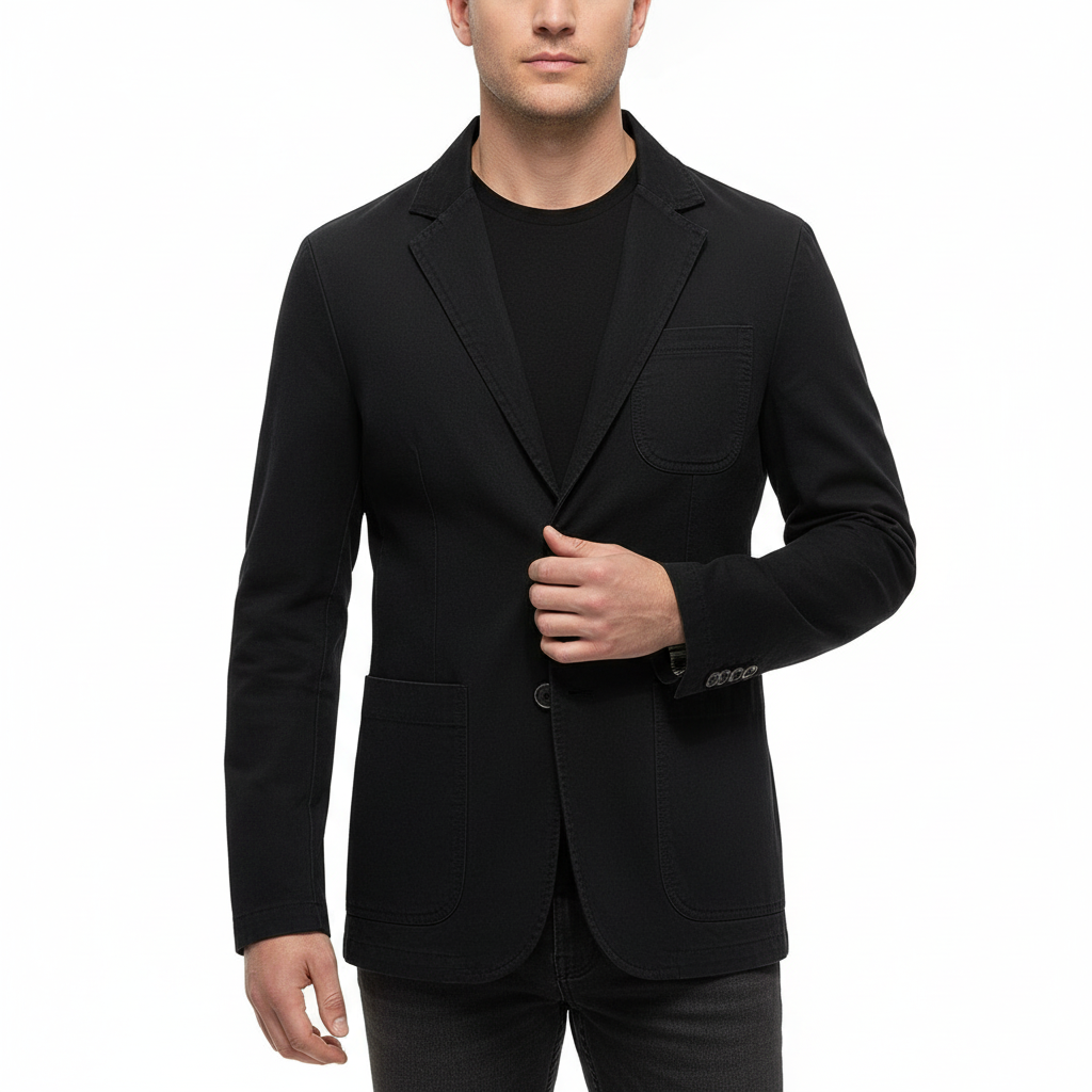 Vauje | Vestibilità slim cotone giacca a vento stile blazer