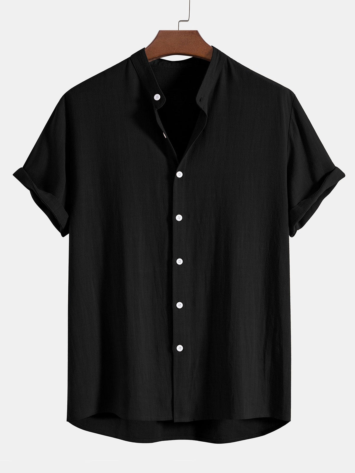 Completo estivo da uomo con camicia a manica corta e pantaloni, due pezzi casual - foto 11