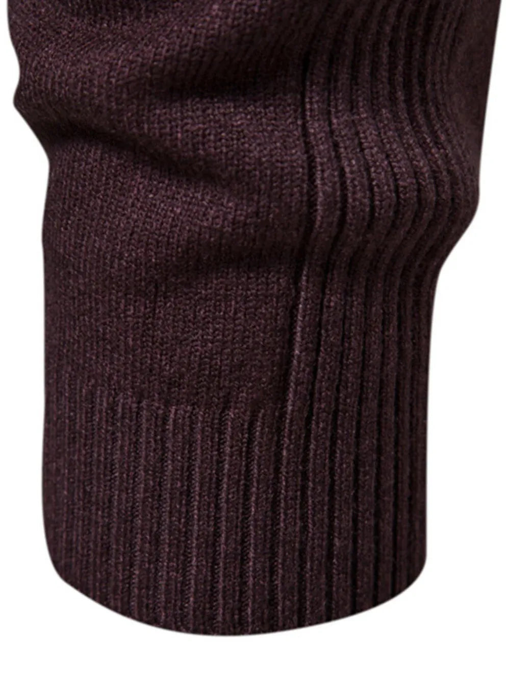 Maglione uomo a collo alto in maglia, elegante e caldo per autunno e inverno - foto 17