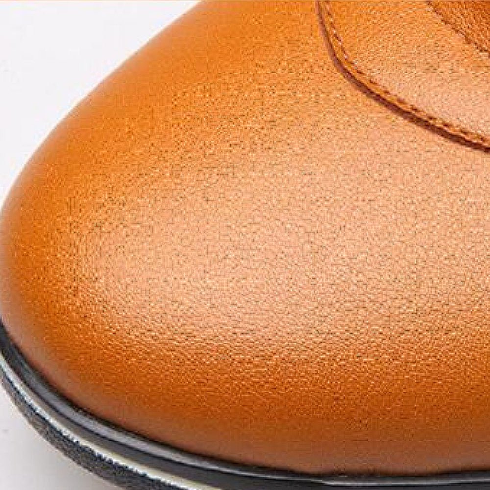 Scarpe in pelle da uomo, sneakers casual con lacci, eleganti per il lavoro e il tempo libero - foto 8